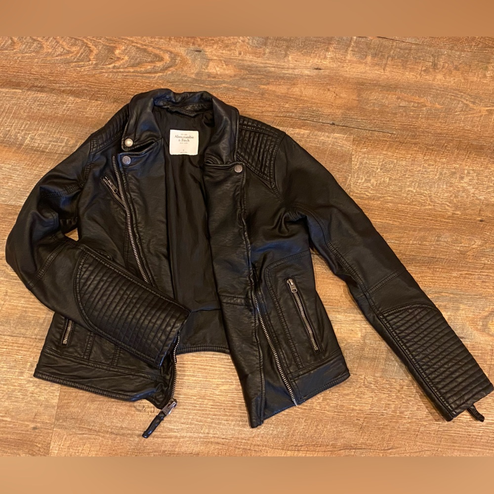 Abercrombie leather jacket